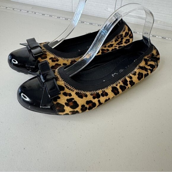 Geox Respira Italian Leopard Animal Print Womens Ballet Flats Size 40 - Picture 3 of 13